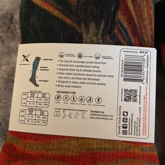 XTF Famous Art Painting Inspired Knee High Compression Socks  6-Pairs NWOT - Picture 3 of 6